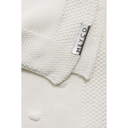 Meyco Baby Knots Knitted Baby Blanket – Offwhite – additional product detail or lifestyle view