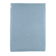 Meyco Baby Mini Relief Knitted Baby Blanket – Jeans Blue – additional product detail or lifestyle view