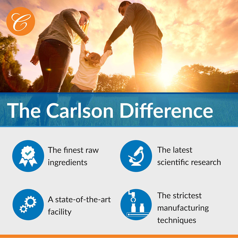 Carlson Fish Oil liquid, natural orange flavour, 500 mL bottle – view 4