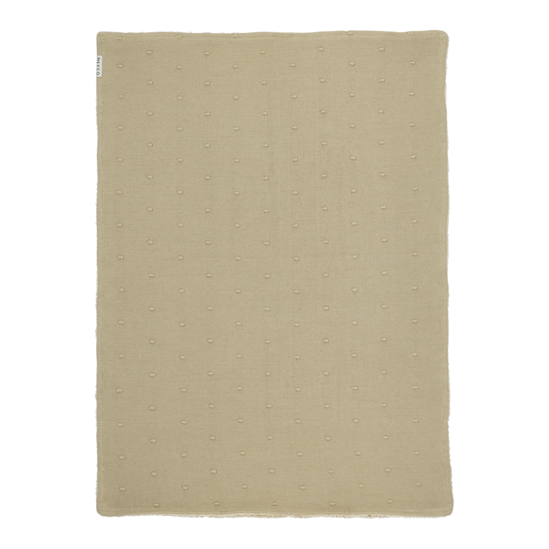 Meyco Baby Mini Knots Teddy Baby Blanket – Sand – additional product detail or lifestyle view
