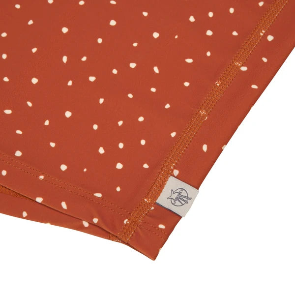 Lassig - Swimwear - Long Sleeve Rashguard - Speckles rust | 6 months