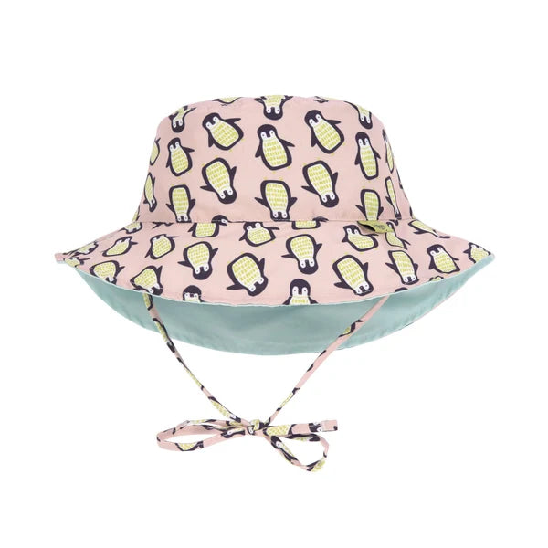 Lassig - Swimwear - Reversible Sun Protection Hat - Penguin Peach | 0 - 6 months
