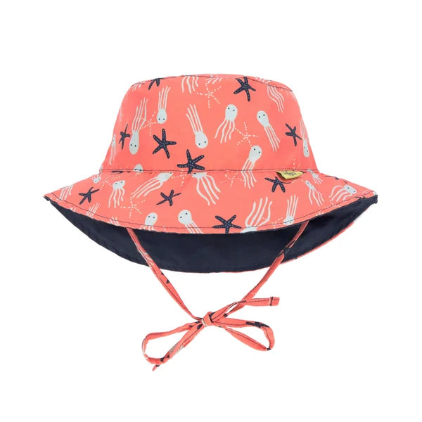 Lassig - Swimwear - Reversible Sun Protection Hat - Jellyfish | 6 - 18 months