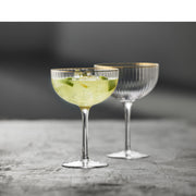 Lyngby Glas – Palermo Gold Cocktail Glasses (4-Pack) – 315 mL – lifestyle view 5