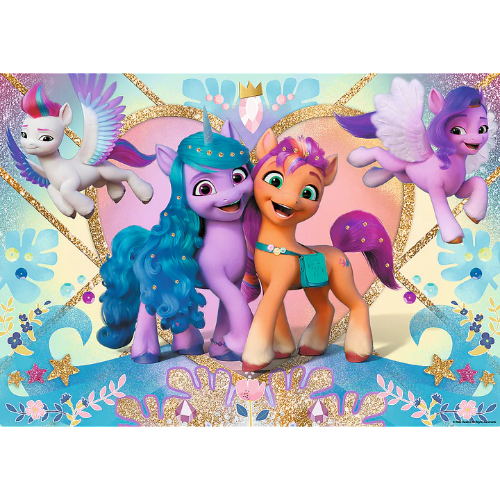 Trefl - PUZZLE - MY LITTLE PONY SHINY - PONIES GLITTER PONIES - 100pcs