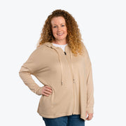 LUG - Bolero Brushed Sweater Knit Zip-Up