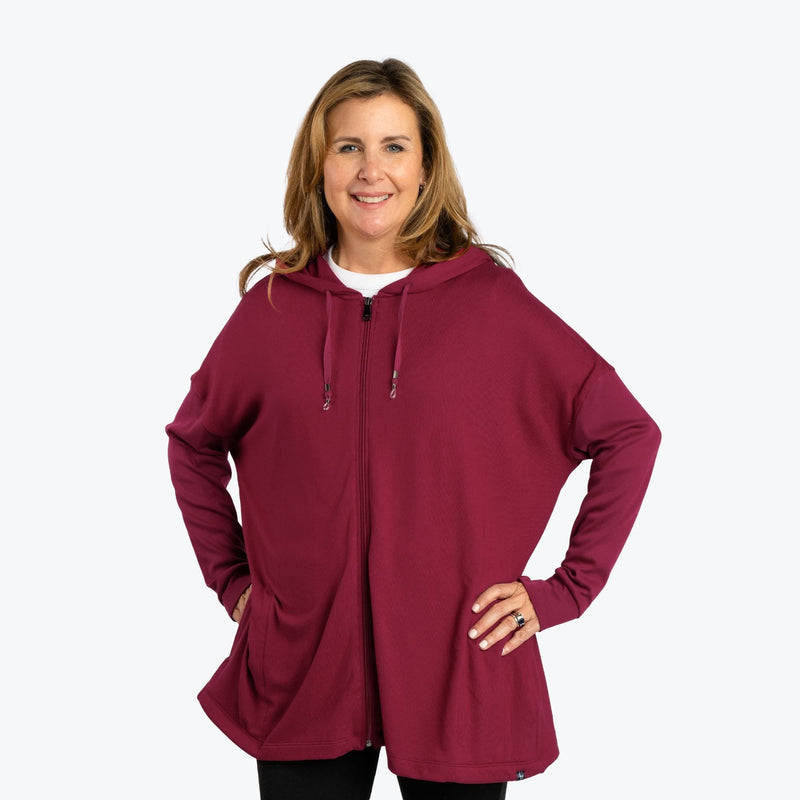 LUG - Bolero Brushed Sweater Knit Zip-Up