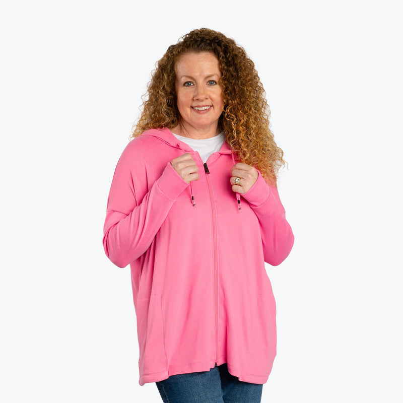 LUG - Bolero Brushed Sweater Knit Zip-Up