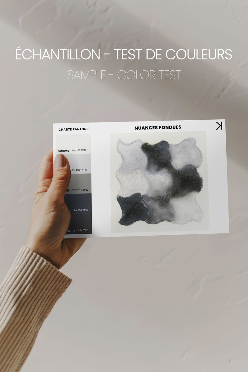 NUANCES FONDUES, Oeuvre sur toile étirée