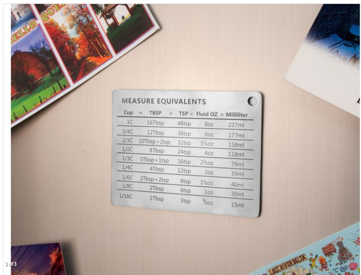 KITCHEN BASICS - Magnetic Kitchen Conversion Chart 24/CDU
