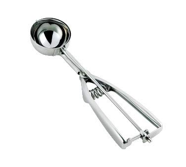 Browne - Ambidextrous Disher Size 100 - 0.4 oz / 11 mL - Stainless Steel