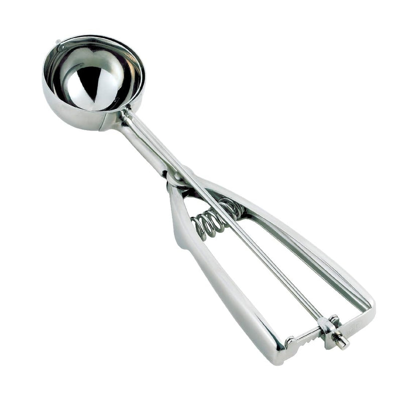 Browne - Ambidextrous Disher Size 8 - 4 oz / 118 mL - Stainless Steel