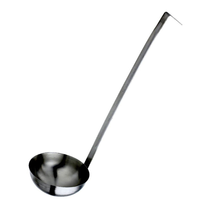 Browne - Conventional Ladle - Two-Piece - 1 oz / 29 mL - Short Handle - 7.5" / 19.1 cm - Heavy Gauge - Stainless Steel