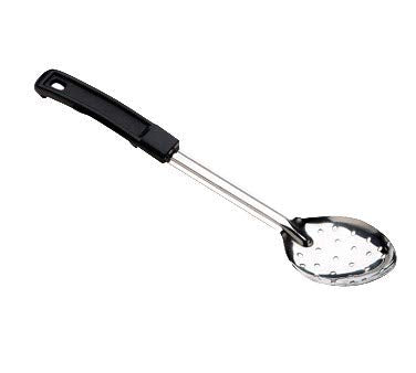 Browne - Conventional Serving Spoon - Perforated - with Plastic Handle - 13" / 33 cm - 1.5 mm Thickness - Stainless Steel