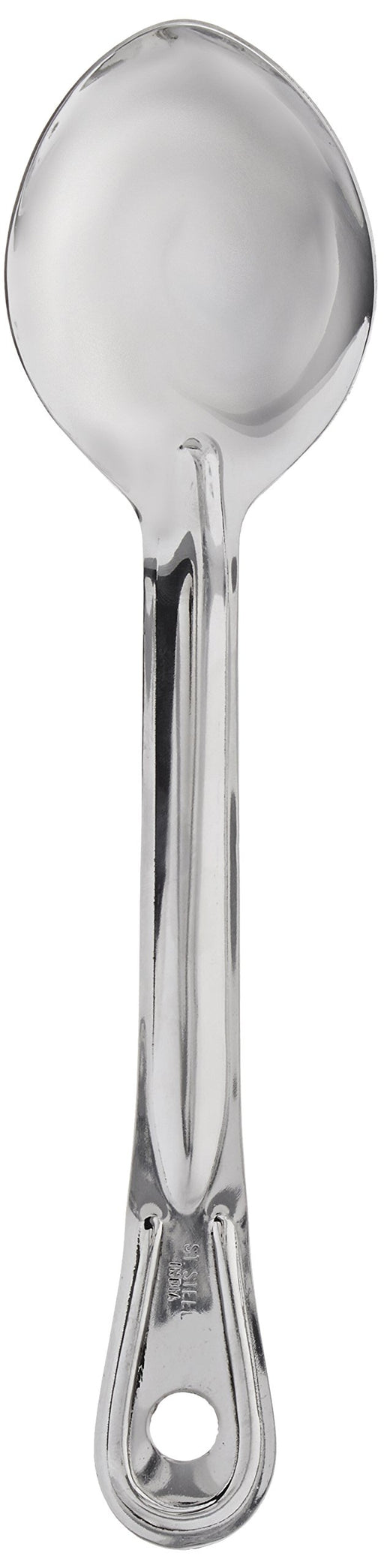 Browne - Conventional Serving Spoon - Solid - 11" / 27.9 cm - 1.5 mm Thickness - Stainless Steel - Mirror Finish