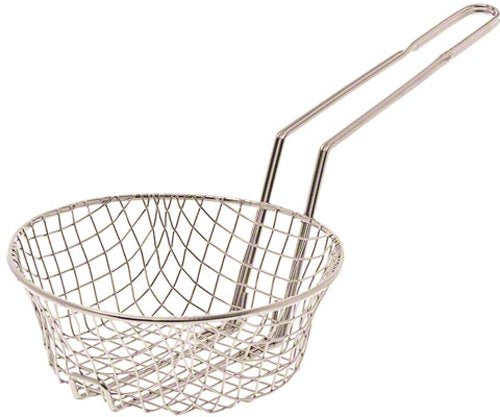 Browne - Culinary Basket - Coarse - Mesh - 8" / 20.3 cm - Nickel - Plated