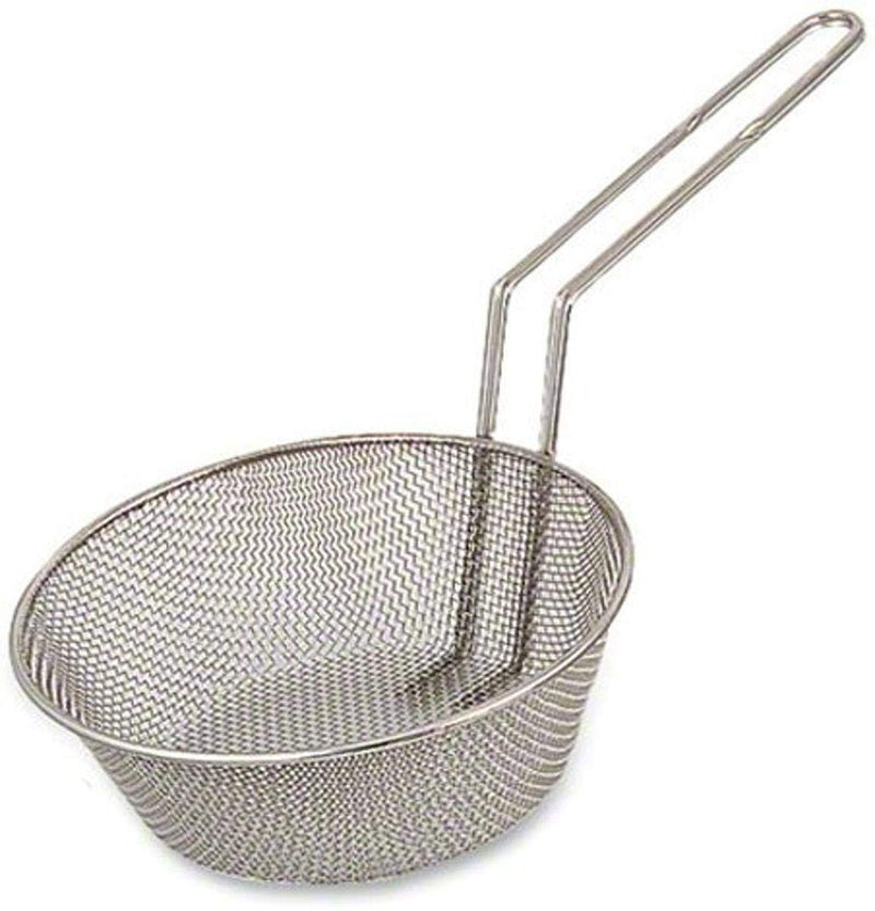 Browne - Culinary Basket - Fine - Mesh - 8" / 20.3 cm - Nickel - Plated