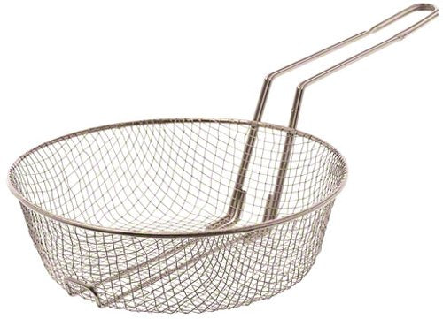 Browne - Culinary Basket - Medium - Mesh - 10" / 25.4 cm - Nickel - Plated