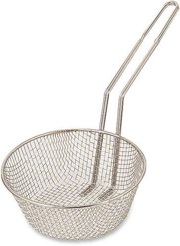 Browne - Culinary Basket - Medium - Mesh - 12" / 30.5 cm - Nickel - Plated