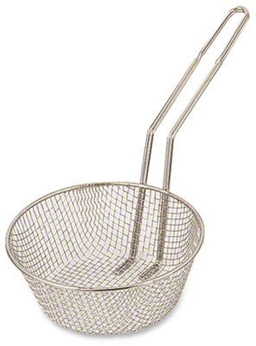 Browne - Culinary Basket - Medium - Mesh - 8" / 20.3 cm - Nickel - Plated