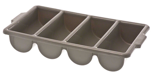 Browne - Cutlery Box - 4 - Compartment - HD Plastic - 21.5x11.8x3.8" / 54.6x29.8x9 cm - Grey