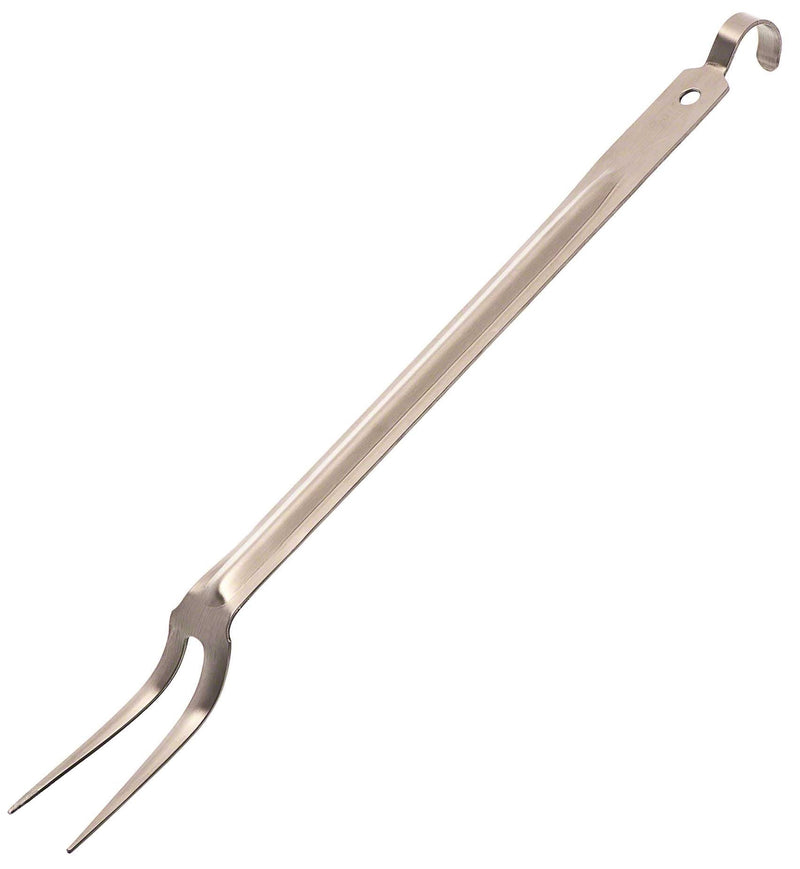 Browne - Fork - with Hook Handle - 15" / 38.1 cm - Stainless Steel - Satin Finish