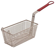 Browne - Fry Basket - Rectangle - Nickel - Red Handle