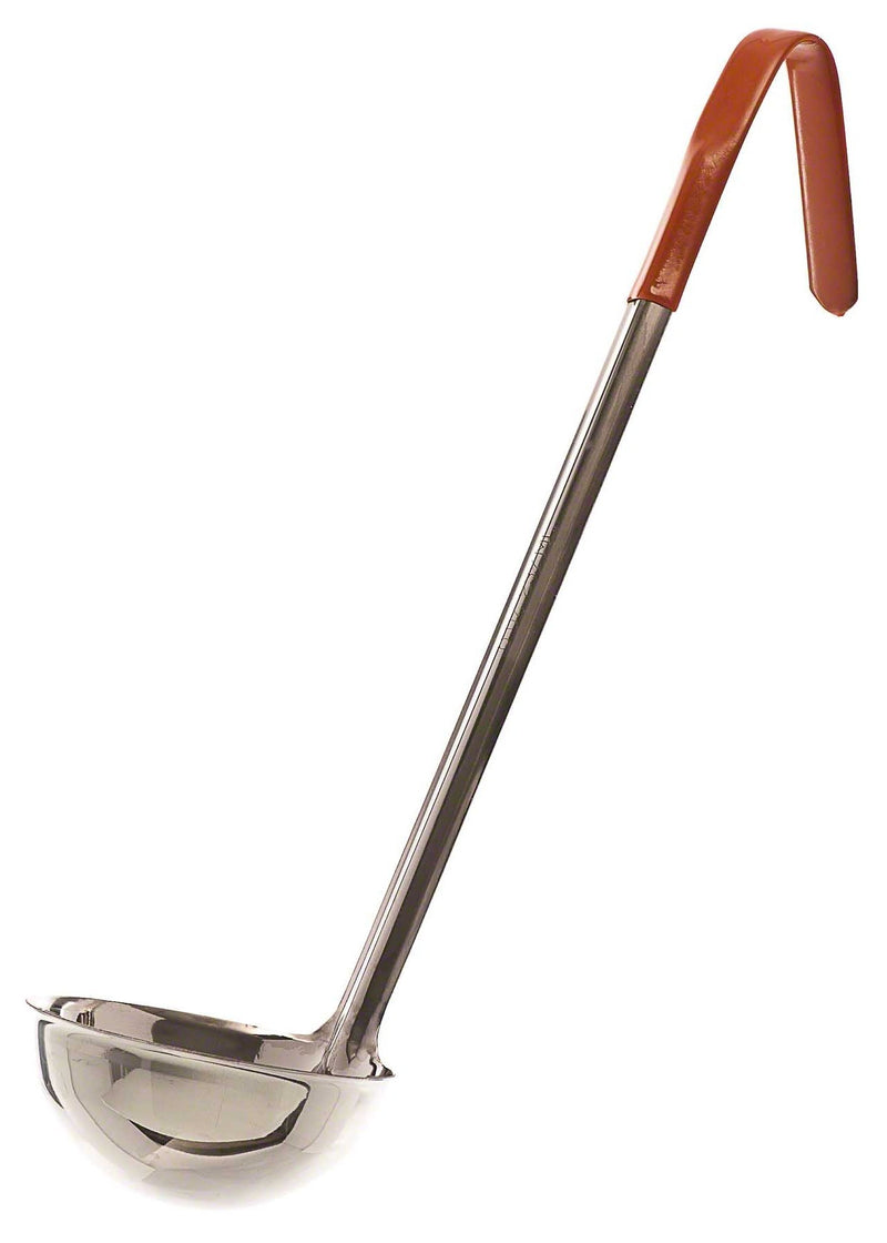 Browne - Ladle, 1pc, Orange Handle, 8oz/236ml, 12.8"/32.5cm