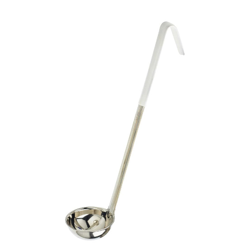 Browne - Ladle, 1pc, White Handle, 1.5oz/44ml, 10.8"/27.62cm
