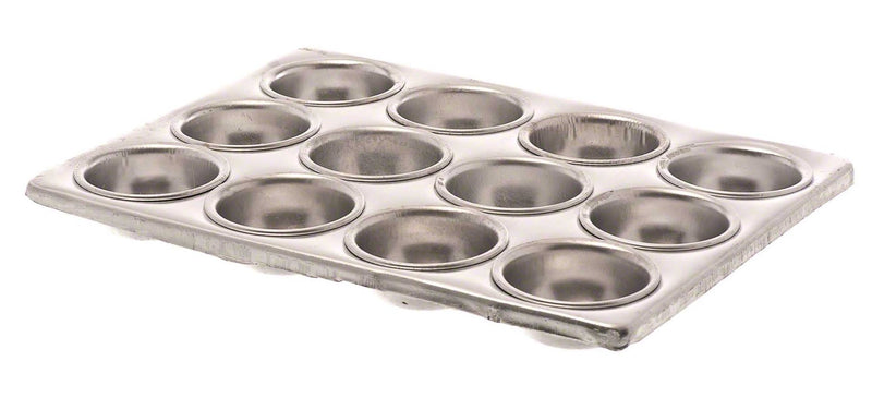 Browne - Muffin Pan - 12 Cup - 10.8x14.1x1.2? / 27.4x35.8x3.1 cm - Aluminum