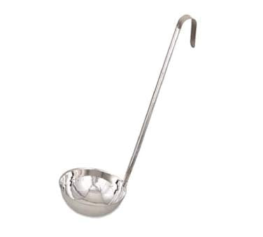 Browne - Optima One-Piece Ladle - 12 oz / 355 mL - 13" / 33 cm - Stainless Steel - Mirror Finish