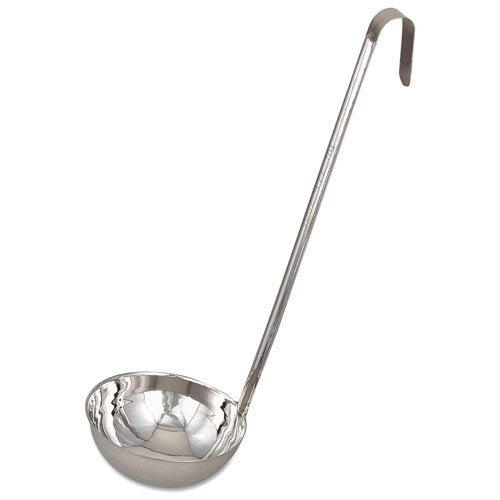 Browne - Optima One-Piece Ladle - 16 oz / 473 mL - 13" / 33 cm - Stainless Steel - Mirror Finish