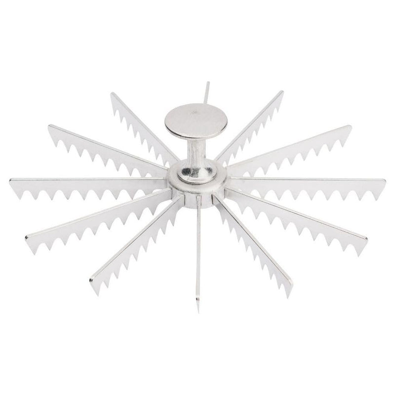 Browne - Pie Marker - 12 Cut - Cast Aluminum - Polished Finish