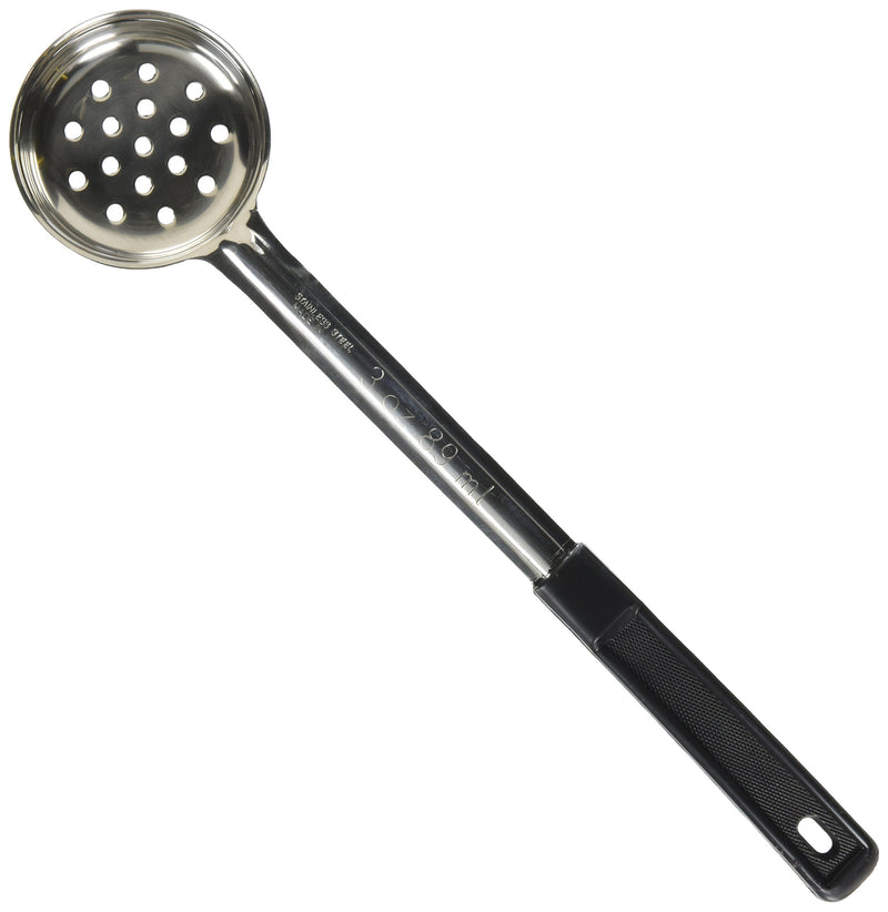 Browne - Portioner - One-Piece - Black Handle - Perforated - 3 oz / 89 mL