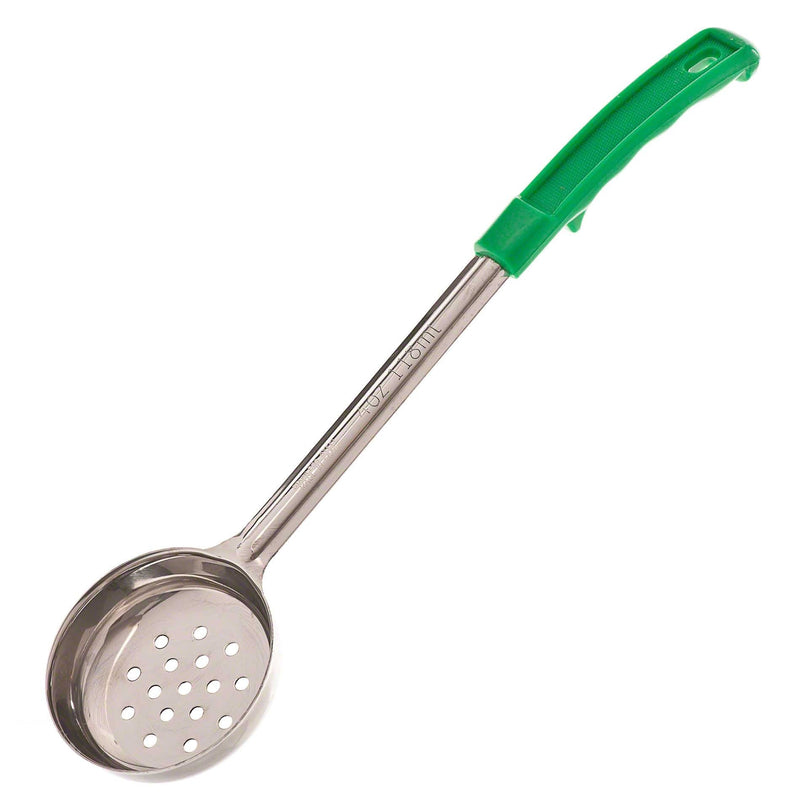 Browne - Portioner - One-Piece - Green Handle - Perforated - 4 oz / 118 mL