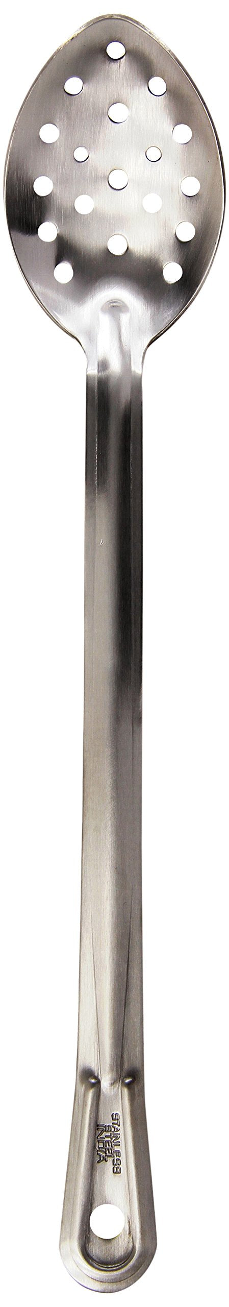 Browne - Renaissance Serving Spoon - Perforated - HD - 15" / 38.1 cm - Stainless Steel - Satin Finish