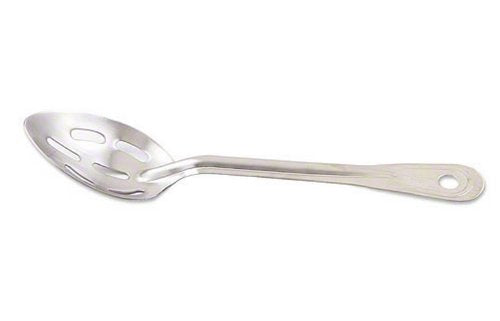 Browne - Renaissance Serving Spoon - Slotted - HD - 15" / 38.1 cm - Stainless Steel - Satin Finish