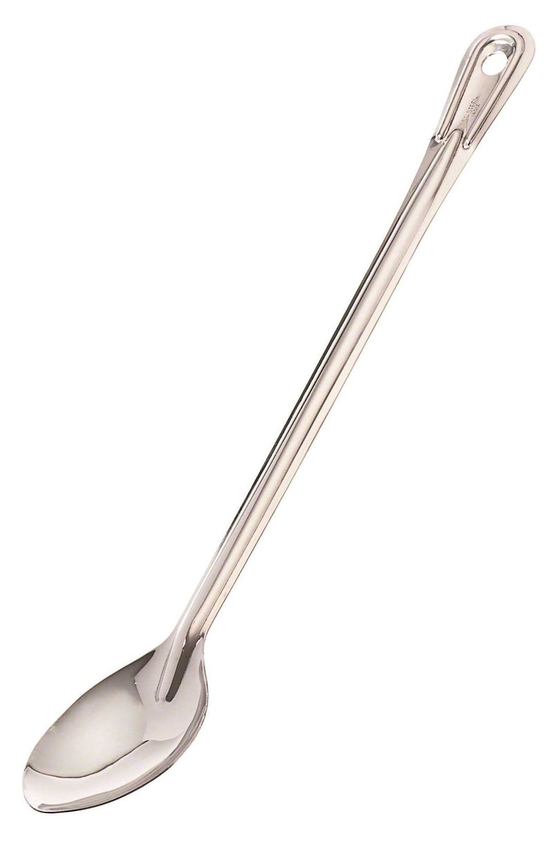 Browne - Spoon - Solid - Extra Long Handle - 18" / 45.7 cm - Stainless Steel - Mirror Finish