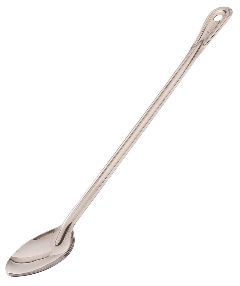 Browne - Spoon - Solid - Extra Long Handle - 21" / 53.3 cm - Stainless Steel - Mirror Finish
