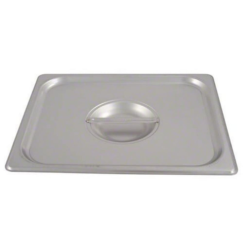Browne - Steam Pan Cover - Half Long - 20.8x6.4" / 53x16.2 cm - 18 / 8 Stainless Steel - NSF