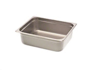 Browne - Steam Pan - Anti - Jam - 1 / 2 Size - 4" / 10 cm - 7QT / 6.6 L - Stainless Steel - 25GA - NSF