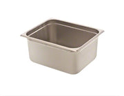 Browne - Steam Pan - Anti - Jam - 1 / 2 Size - 6" / 15.2 cm - 10.6QT / 10 L - Stainless Steel - 25GA - NSF