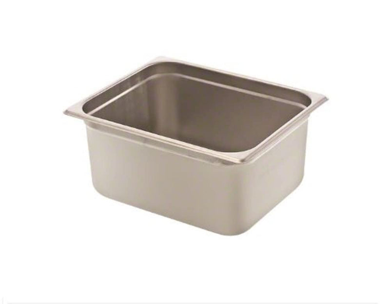 Browne - Steam Pan - Anti - Jam - 1 / 2 Size - 6" / 15.2 cm - 10.6QT / 10 L - Stainless Steel - 25GA - NSF