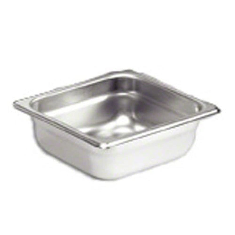 Browne - Plat vapeur - Anti-bourrage - Format 1/6 - 6 po / 15,2 cm - 2,8 pte / 2,6 L - Acier inoxydable - Calibre 25 - NSF