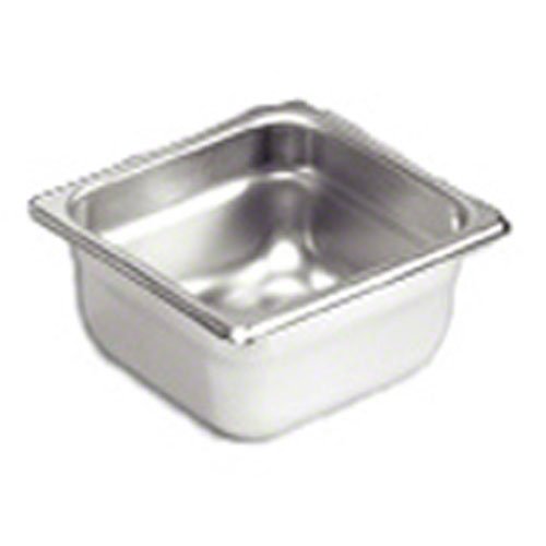 Browne - Steam Pan - Anti - Jam - 1 / 6 Size - 4" / 10 cm - 2.1QT / 1.9 L - Stainless Steel - 25GA - NSF
