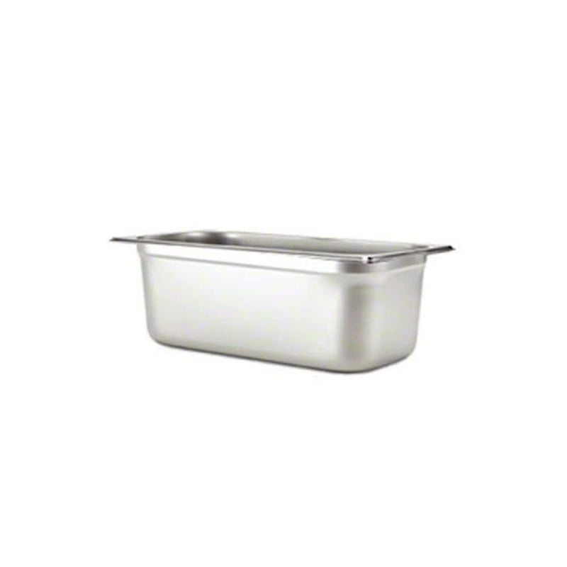Browne - Steam Pan - Anti - Jam - 1 / 9 Size - 2.5" / 6.4 cm - 0.8QT / 0.7 L - Stainless Steel - 25GA - NSF