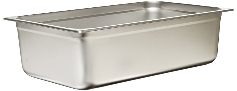 Browne - Steam Pan - Anti - Jam - Full Size - Deep - 6" / 15.2 cm - 21.2QT / 20 L - 25 Gauge - Stainless Steel - NSF