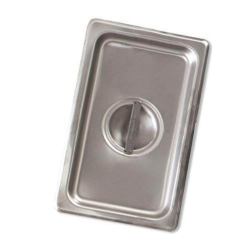 Browne - Steam Table Pan Cover - One - Sixth Size - Solid,7x6.4? / 17.8x16.3 cm - Stainless Steel