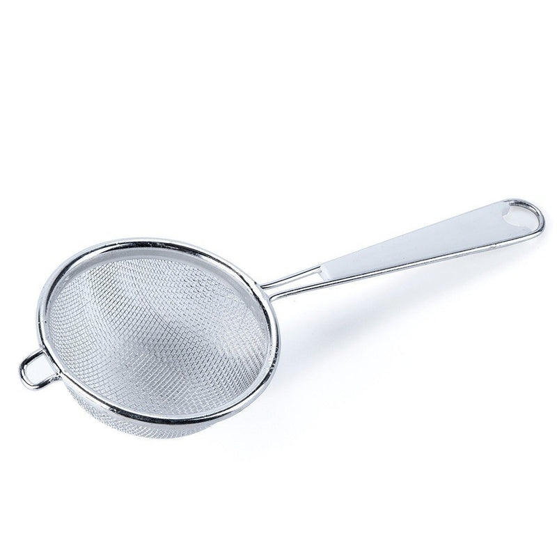Browne - Strainer - Single - Mesh - Bowl - 2.75" / 7 cm - Wire Handle - 4" / 10.2 cm - Stainless Steel