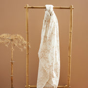 Meyco Baby Muslin Swaddle Blankets – Branches Sand – additional product detail or lifestyle view